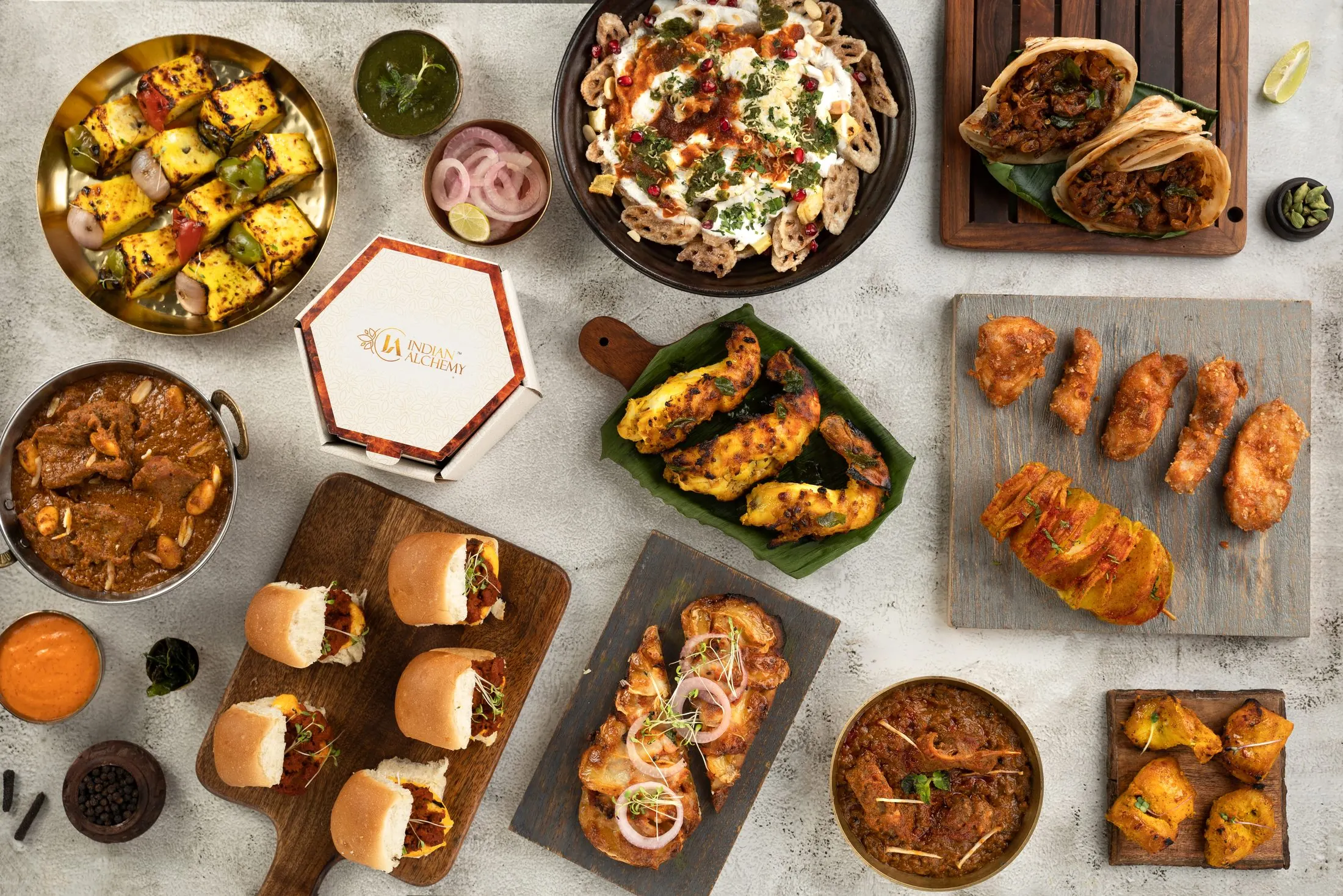 Indian Alchemy signature luxury wedding catering setup — Gurugram, Delhi NCR